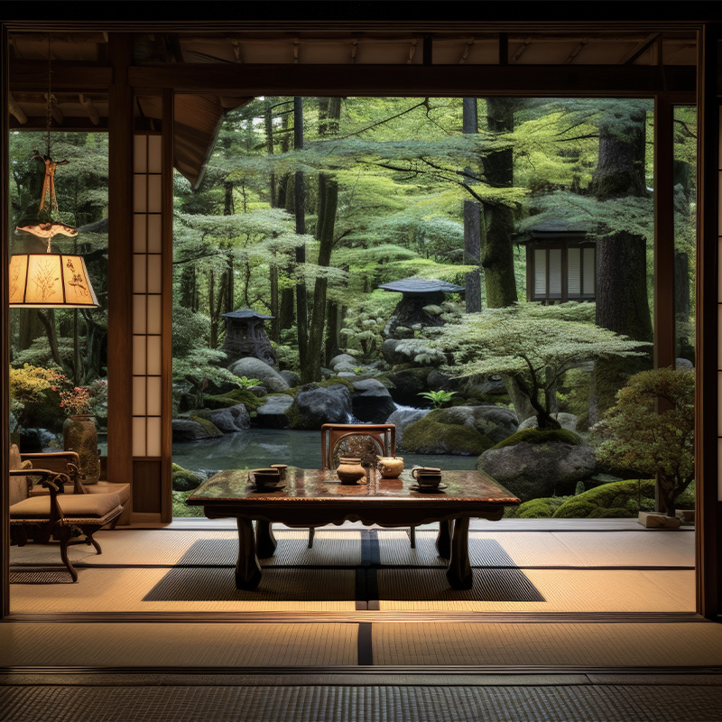 Traditional Japanese inn (Ryokan)